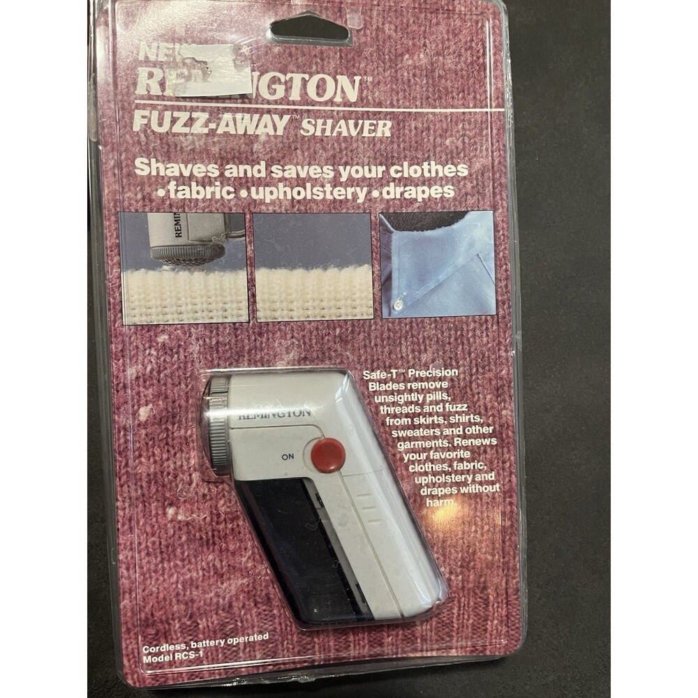 Vintage Remington Fuzz Away Fabric Sweater Shaver New Sealed